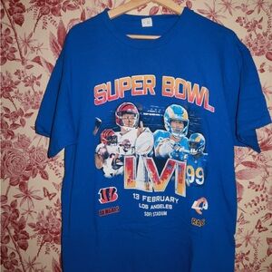 Blue Super Bowl LVI Graphic T-Shirt
